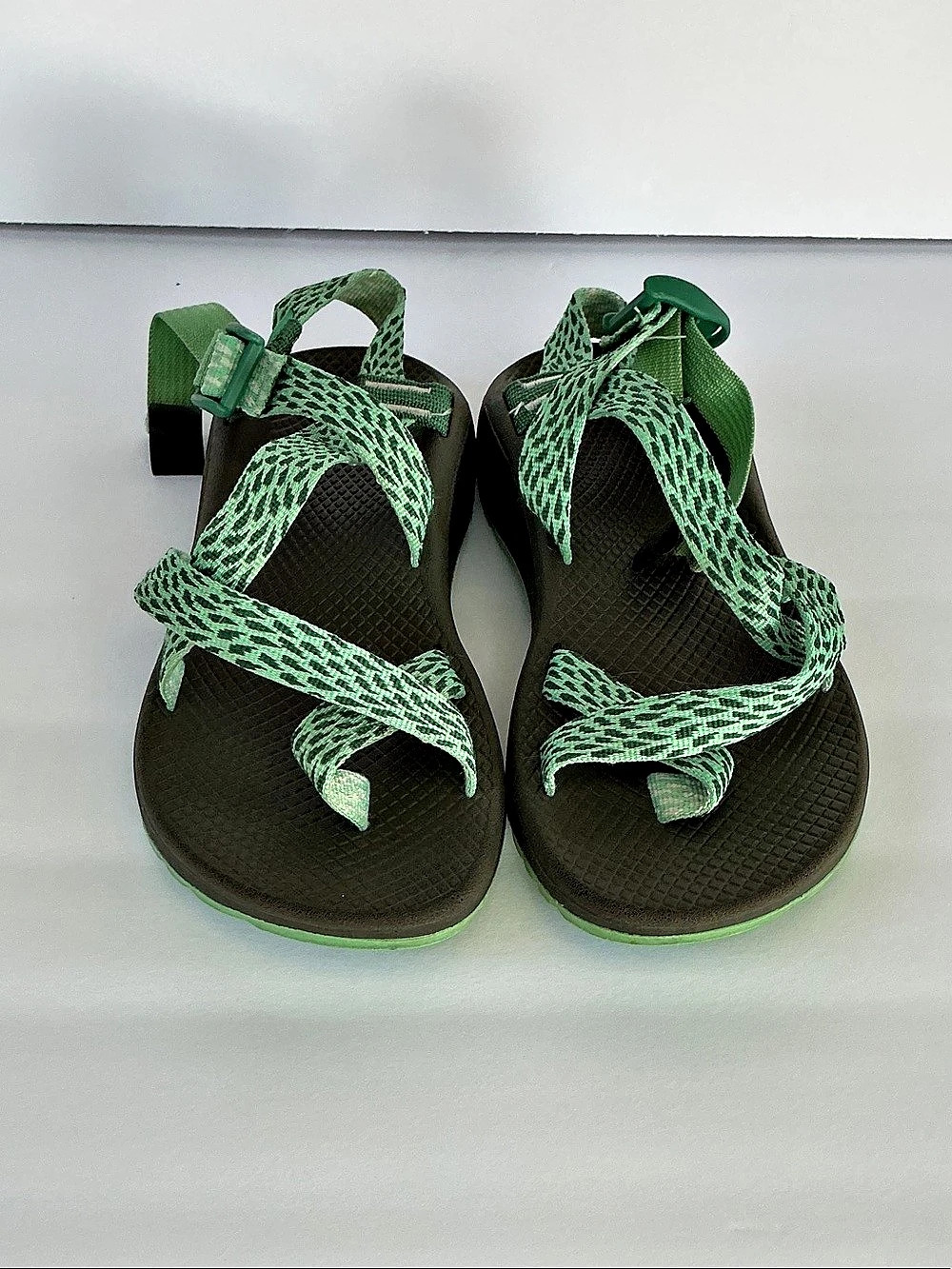 Chaco Z/Cloud X Green & Black Sport Sandals